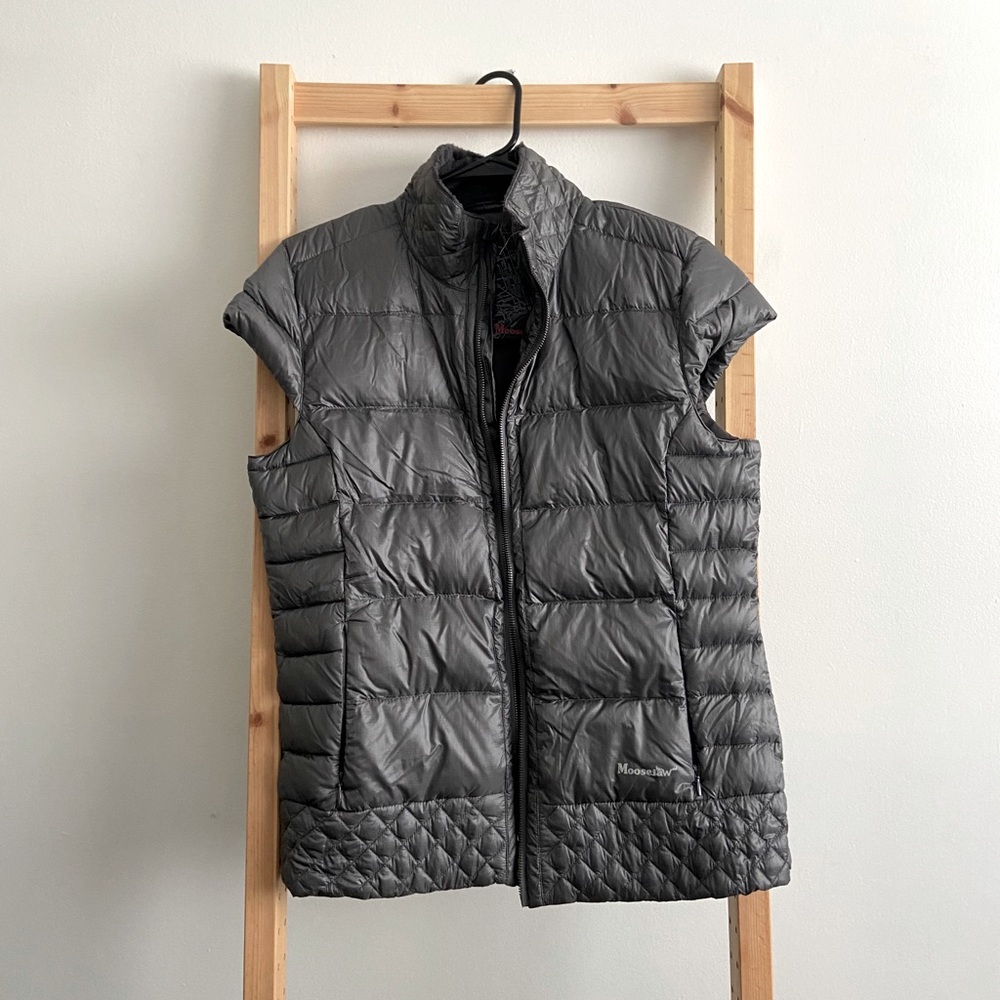 Gray Puffer Moosejaw Vest